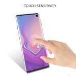 Wholesale Galaxy S10+ (Plus) Full Coverage PET Flexible Screen Protector - Case Friendly + Working Fingerprint (Black)